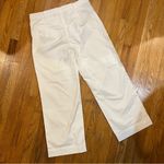 Marine layer NWOT Bridget Slim Wide Leg High Rise Crop Pants White Womens 12 Photo 8