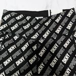 DKNY  Women's Black and White Logo Bike Shorts Photo 2