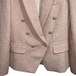 L'Agence L’AGENCE Kenzie Double Breasted Blazer Jacket Petal Blush Pink Boucle Photo 6