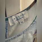 Calypso St. Barth  Watercolor BeachTown Painting Linen Tank Size XS Photo 3