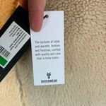 Frye Vegan Leather Faux Shearling Crop Jacket Bomber Aviator Womens Size Large Photo 8