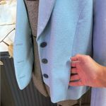 W By Worth  Cropped Boxy Light Blue Women’s Wool Blazer ~ Size Medium 💛🍄 Photo 2