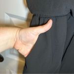 Lucca Couture  Black Flutter Sleeve Chiffon V Neck Romper size L Photo 5