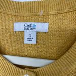 Croft & Barrow  Mustard Button Up Cardigan Sweater Small Photo 2