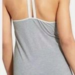 Athleta Women’s  Essence Satin Mesh Tank High Slit Gray Size Medium Photo 1