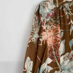 Treasure & Bond New Womens Floral Boho Hippie Long Sleeve Button Down Blouse S Photo 4