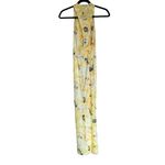 ZARA NWT  BOGGERS FAV TULLE FLORA RUCHED MIDI / MAXI DRESS YELLOW SMALL Photo 7