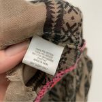 Infinity Scarf Embroidered Raw Hem Aztec Geometric Pink Coral Black Taupe Beige Tan Photo 11