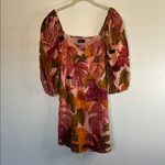 NWOT Kourt Robbie Dress Multi Palm Print M Pink Size M Photo 2