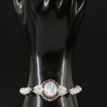 STERLING SILVER 925 MOONSTONE, TOPAZ AND GARNET TENNIS BRACELET White Photo 3