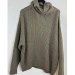 Free People  Swim Too Deep Turtleneck Sweater in Olive Stone Size X-Small Photo 4