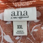 a.n.a  Orange Botanical Print Wrap Mini Dress Size XXL NWT Wrap Style Dress Photo 6