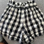 Madewell Linen-Cotton Paperbag Shorts in Gingham Check Size 2 Photo 3