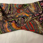 ABS by Allen B. Schwartz Paisley Print Leggings S Boho Athleisure Athletic Sport Red Photo 7