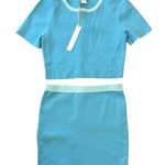 House of Harlow NEW 1960 Women’s Crop Top Skirt set size M Blue Photo 0