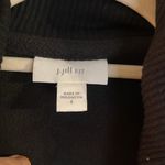 J Jill Sherpa ribbed trim vest small Black Photo 3