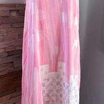 Maeve  Pink and White silk asymmetrical one shoulder Dress size 6 Photo 0