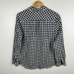 Talbots  Womens Gingham Plaid Button Down Shirt‎ Sz Small Black Capsule Everyday Photo 1