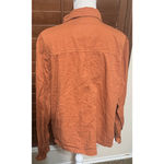 Draper James  RSVP Jacket Full zip Burnt Orange Lightweight Cotton Utility Safari Photo 3
