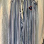 NWT Clark Street Pants Blue and White Striped Cubs Pajama Pants Size Medium Photo 0