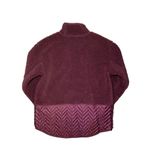 Athleta Cozy Sherpa Snap Sweatshirt In Burgundy Photo 5