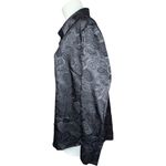 Joan Rivers Black Paisley Jacquard Blouse Women's Large Button-Front Business NW Photo 4