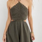 Aerie Crochet Cutout Mini Dress - Size XL Photo 0