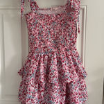 Francesca's Francesca’s Mi Ami Pink Floral Dress Photo 0