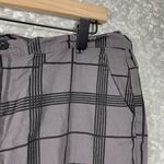 SheIn Women's Gray Plaid Straight Leg Lightweight Pants - Size Large - Emo Rock Photo 1