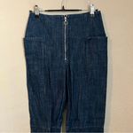 Tibi  Zip Front High Waist Corset Jeans 0 in Blue Photo 2