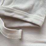 Urban Outfitters white ribbed cropped front tie  top Photo 3