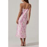 ASTR 💕💕 Lace Trim Satin Slipdress ~ Pink Floral Large NWT Photo 3