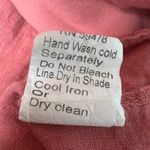 Made in Italy 100% Linen 3D Floral Tank Dress Medium Beachy Coastal Nautical Pink Photo 10