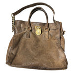 Michael Kors  Large Hamilton‎ Crocodile Brown Tote! Rare Purse Bag Photo 0
