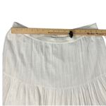 Abound  White Tiered Boho Fairy Lined Cotton Blend Maxi Skirt size L NEW Tags Photo 7