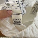 Free People High Rise Straight Flare Jeans Size 29 White 100% Cotton Frayed Photo 8