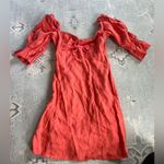 Aritzia Wilfred Puff Sleeve Linen Mini Dress Photo 6