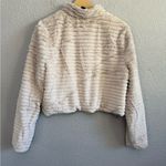 Betsey Johnson Betsey‎ Johnson Faux Fur Chubby Mini Jacket Size Large EUC Photo 2