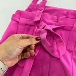 Adam Lippes Jumpsuit Womens 6 Pink Twill Wide Leg Tie Back‎ Barbiecore Photo 14