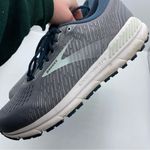 Brooks ‎ Addiction GTS 15 Women's Size US 11.5 Grey Navy Aqua Running Shoes READ Photo 4