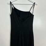 La Femme  One-Shoulder Jersey Gown in Black Size US 8 Photo 6