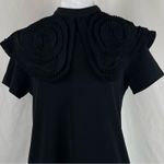 Gracia  Black Ruffled Dress Size S Photo 2