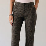 ZARA Multicolor Jacquard Weave Ankle Pants Photo 0