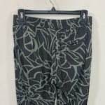 Gap green floral print tapered leg elastic waist track pants size XS Photo 3