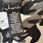 Justify  Women's Black and Gray Camo Soft Leggings Sz M Photo 7