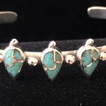 Handmade Native American Turquoise Cuff Bracelet 925 Silver Jewelry Photo 0