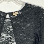 Cremieux Women's Black Floral Crochet Lace Cardigan Sweater Size 8 NWOT Photo 2