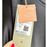 Buttons NWT Agua De Coco High-Waisted Body-Fit Straight Pants Black Women's P/S Photo 3