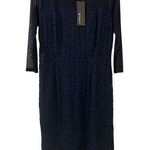 Allegra K Dress Mesh Sheer Long Sleeve Stretch Knit Floral Lace Bodycon Large Photo 0