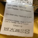 Alice Arthur Leather Reversible Jacket size 14/16 Yellow Photo 7